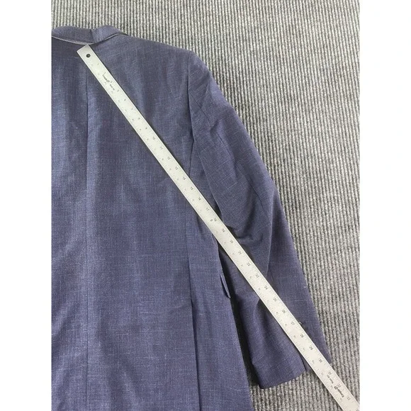 Banana Republic Sport Coat 40 R Bue Wool Silk Linen Summer Vitali Barberis Italy